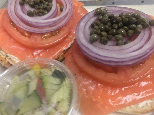 Lox sandwich