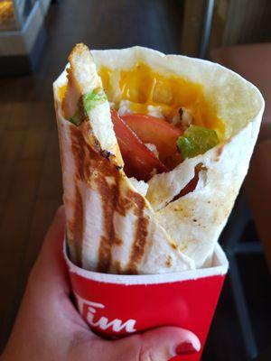 Bacon chicken chipotle wrap