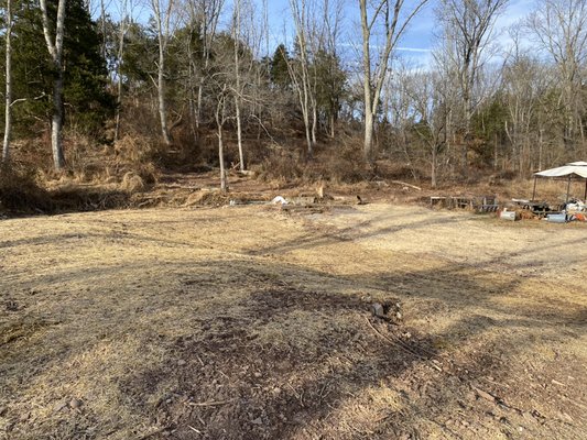 Finished site prep with septic install and demo of old house.