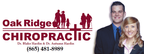 Dr. Blake Hardin and Dr. Autumn Hardin with Oak Ridge Chiropractic