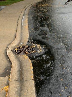 How is water going to go down this sewer?