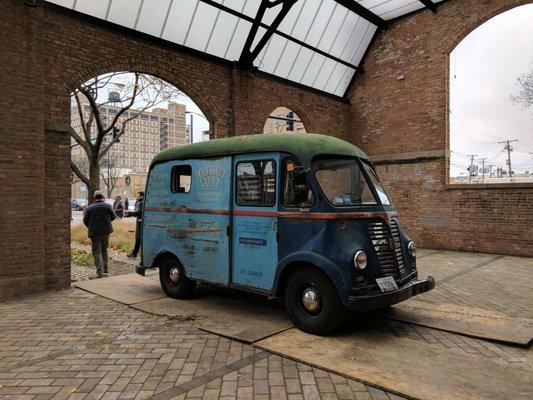 Grabbed a snack from the Doughnut Vault truck outside, Renegade Holiday Fair 2016