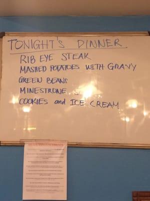 Menu for tonight 12/31/15