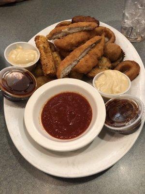 Appetizer sampler platter