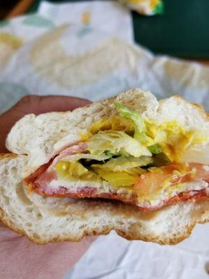 remember when you used to taste the meat in Subway sandwiches? Now it's a salad in a roll. Lame.