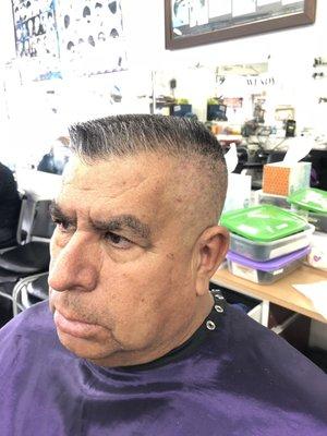 Flat top haircut