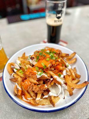 Buffalo loaded fries