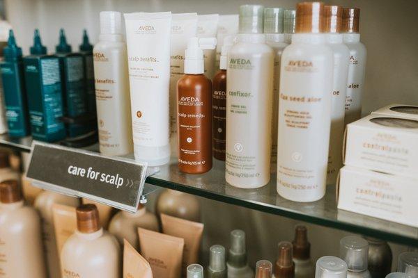 We carry a range of Aveda Products!