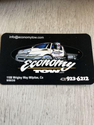 Economy Tow Business Card