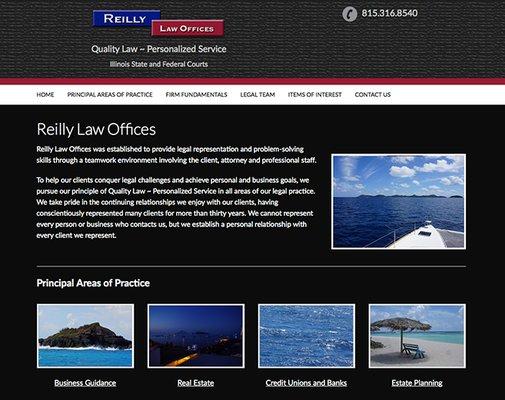 Law Firm Website Update View site: reilly-lawoffices.com