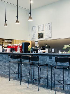 Espresso bar and bar seating