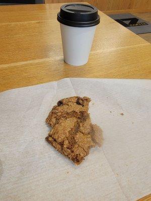 My cappuccino and ginger sugar cookie (sorry, couldn't wait to eat before taking a pic)