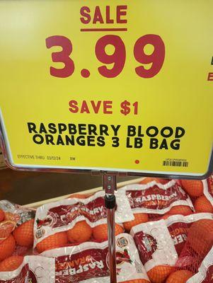 Raspberry Blood Oranges