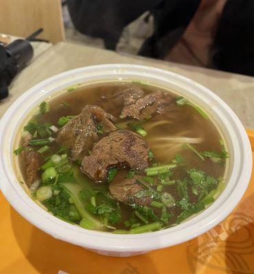 Beef Noodle Soup ($10)