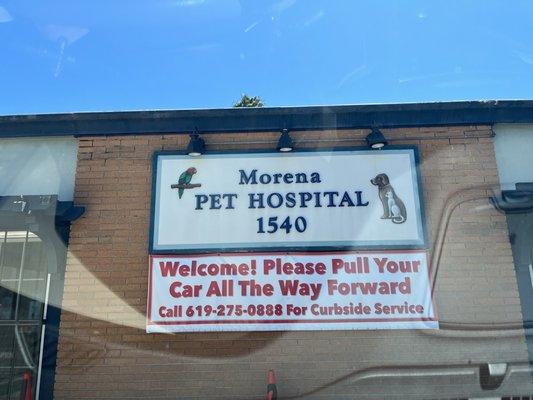 Front of more a pet hospital