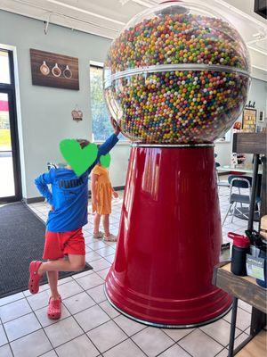 Giant gumball machine!