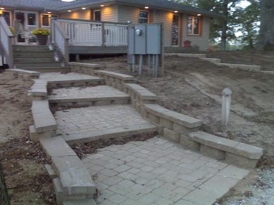 Paver steps!