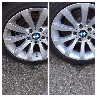 Rim wash with our 3 step deluxe rim cleaning!