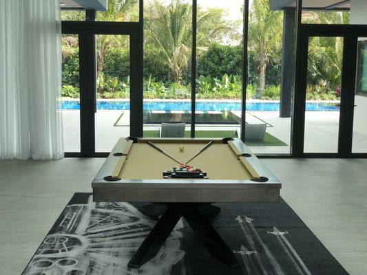 Felix Pool Table at our custom home project