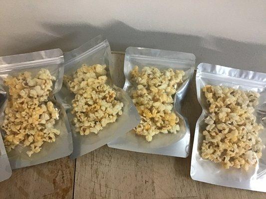 Popcorn infused with cannabis