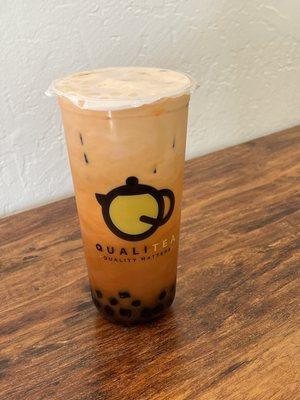 thai milk tea w/boba