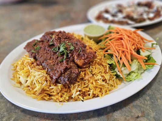 Mix Plate with biryani rice (A+) SPICY