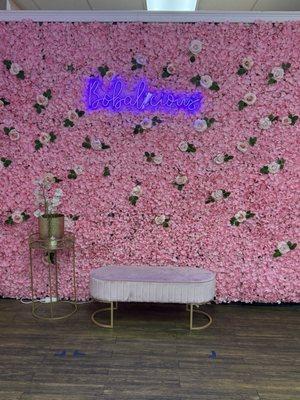 Flower wall is amazing