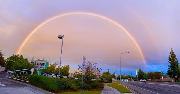 Rainbow over our Peach and Nees location.