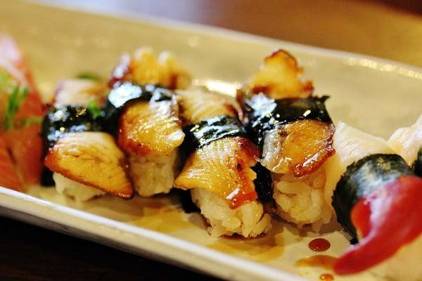 Unagi. Nice crispy edges...good flavor!