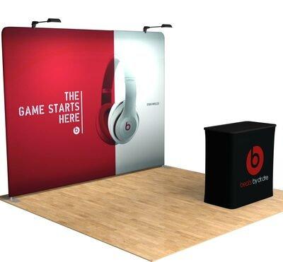 10ft expo display with podium