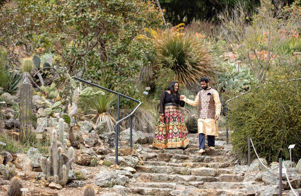 Indian Pre Wedding Photos, UC Botanical Garden, Berkeley