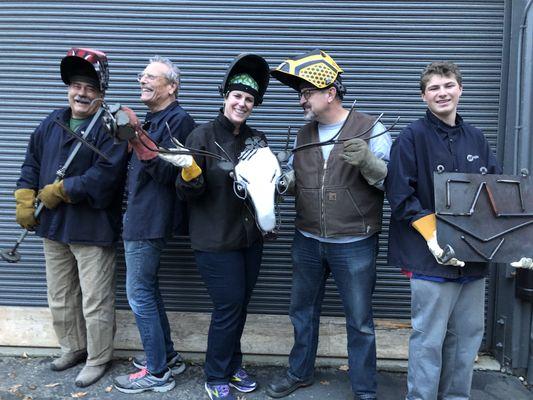 Xmas family welding class