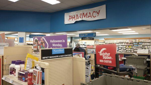 Pharmacy sign was not ready yet