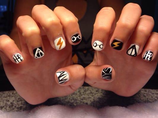 Harry Potter nails by Tiffany