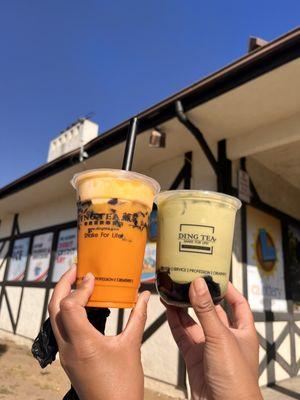 Thai Milk Tea and Matcha Milk Tea