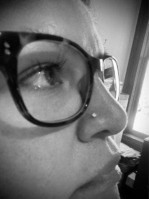 Loving my new nose ring.