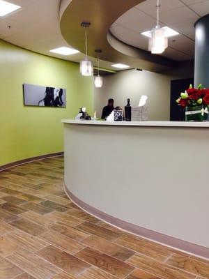 New reception area