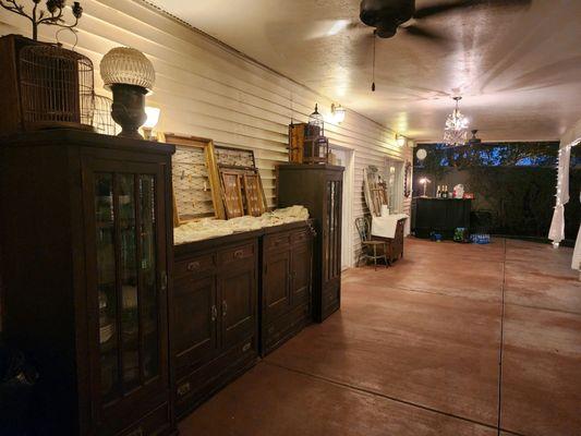 Patio of guest house