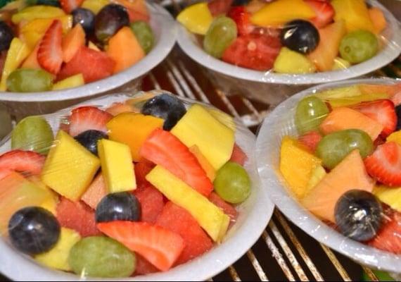 Fresh fruit salad ready every morning!