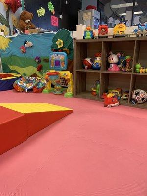 Area for 0-18 month old littles ones (there's a gate around this area to keep them safe from the bigger kids)