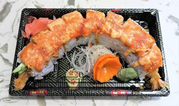 Salmon/shrimp tempura roll