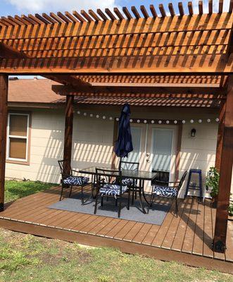 Deck and pergola