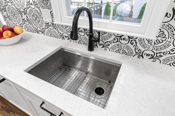 Sink. Deep under counter farmhouse sink.   PC: Renee Alexander no