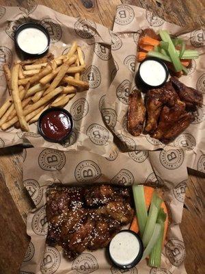 TRADITIONAL WINGS and HOUSE FRIES