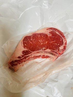 Bone in rib-eye