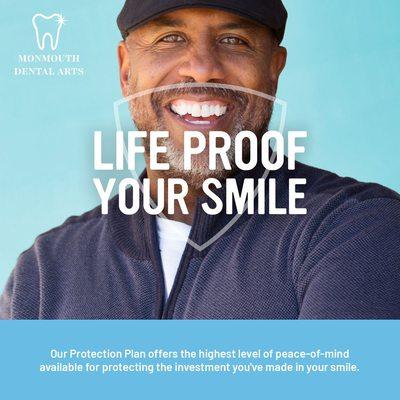 Invest in your oral health with us! Enjoy our 6-year Protection Plan on dental treatments. Call 732-686-6337 or visit MonmouthDentalArts.com