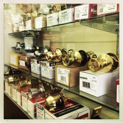 Our selection of lever locks, knob locks, and deadbolts