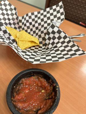 Chips salsa