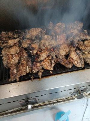 Grilled jerk chicken