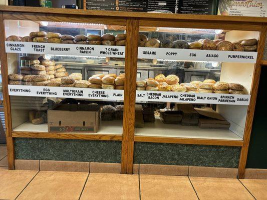 Fresh Daily bagel offerings